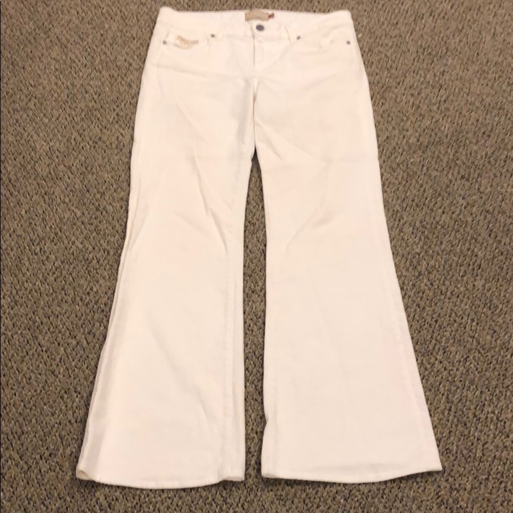 Paige White Jeans with Appliqué Size 29